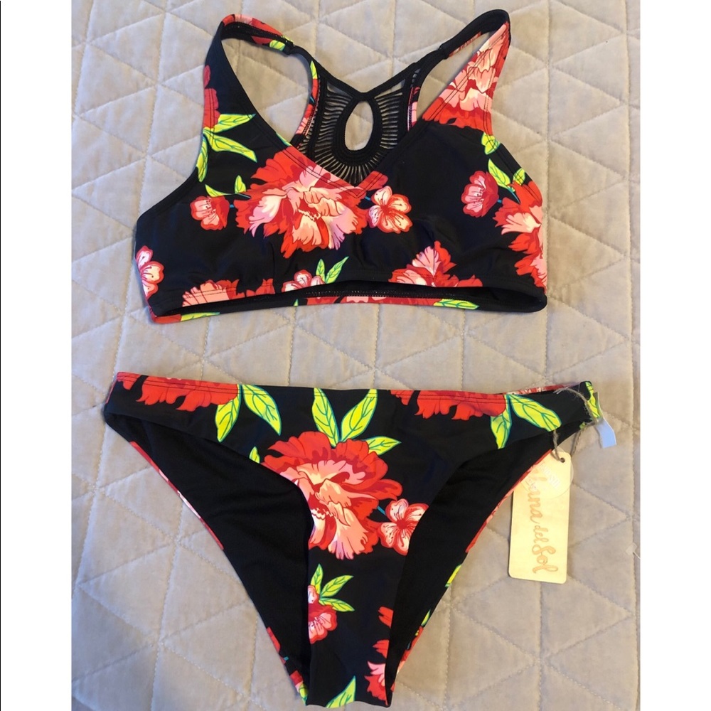 Floral swim suit